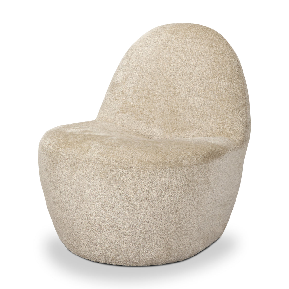 Beverly Chenille Accent Chair - Beige-Accent Chairs-DECOROLALA