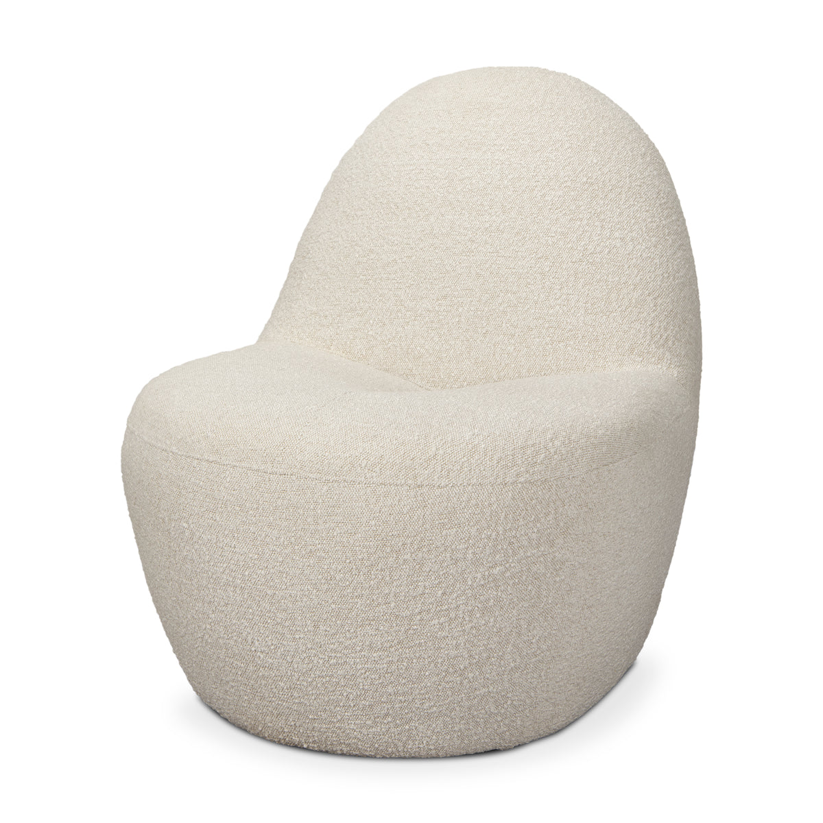 Beverly Chenille Accent Chair - Beige-Accent Chairs-DECOROLALA