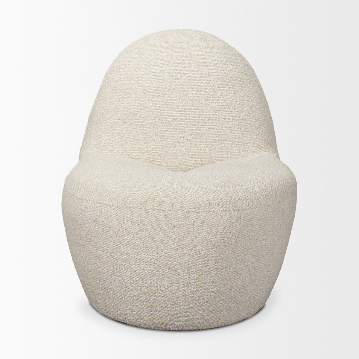 Beverly Chenille Accent Chair - Beige-Accent Chairs-DECOROLALA
