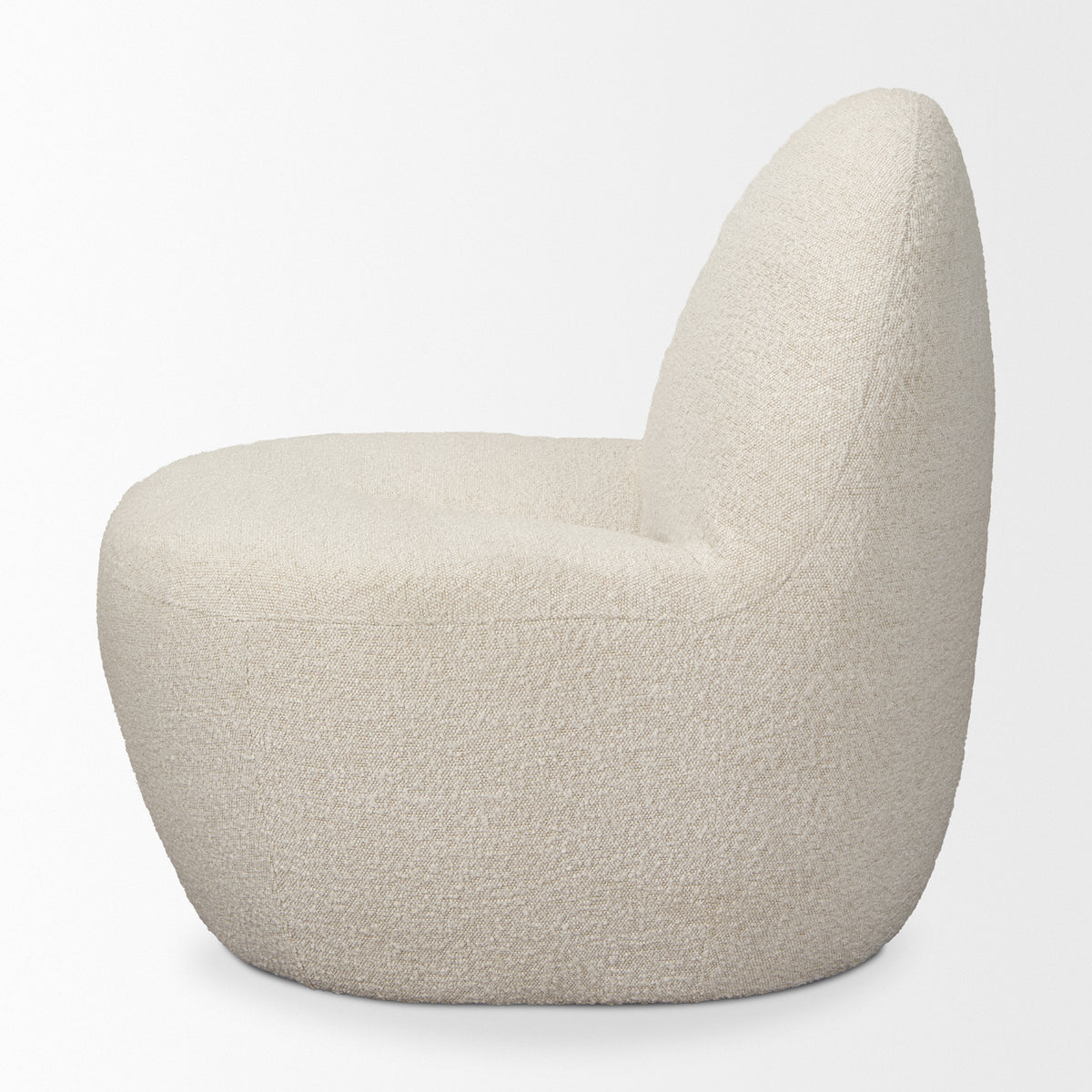 Beverly Chenille Accent Chair - Beige-Accent Chairs-DECOROLALA