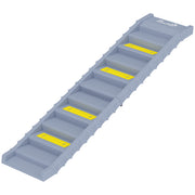 Foldable Dog Car Ramp, Dog Ramp with Anti-Slip Steps, Pet Stairs for Senior Pets to Access Cars and High Beds, Grey