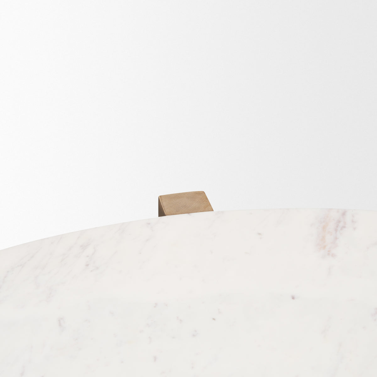 Bianca Light Brown Wood w/ Round Marble Top Coffee Table-Coffee Tables-DECOROLALA