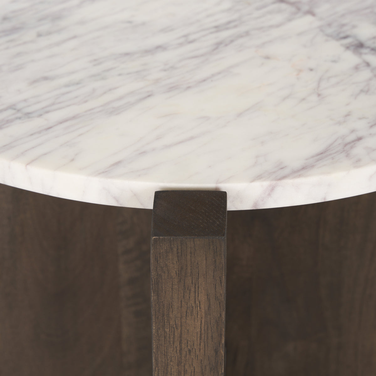 Bianca Wood and Marble Accent Table-Accent Tables-DECOROLALA