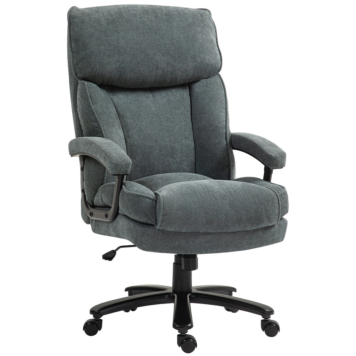 Big & Tall Office Chair 440lb Grey-Office Chairs-DECOROLALA