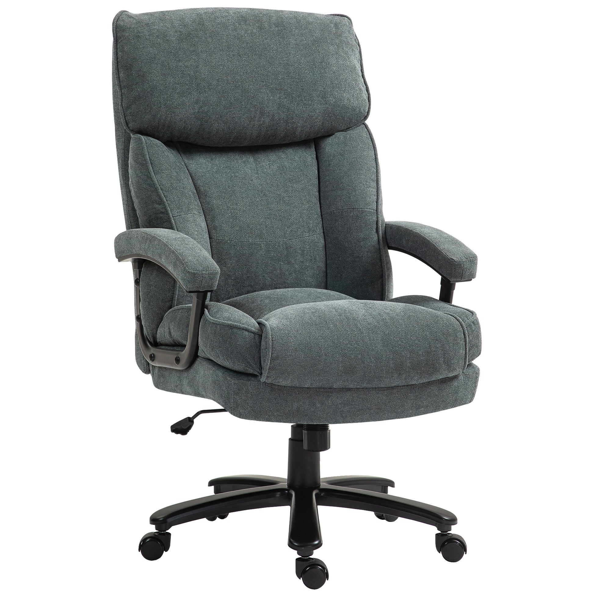 Big & Tall Office Chair 440lb Grey-DECOROLALA