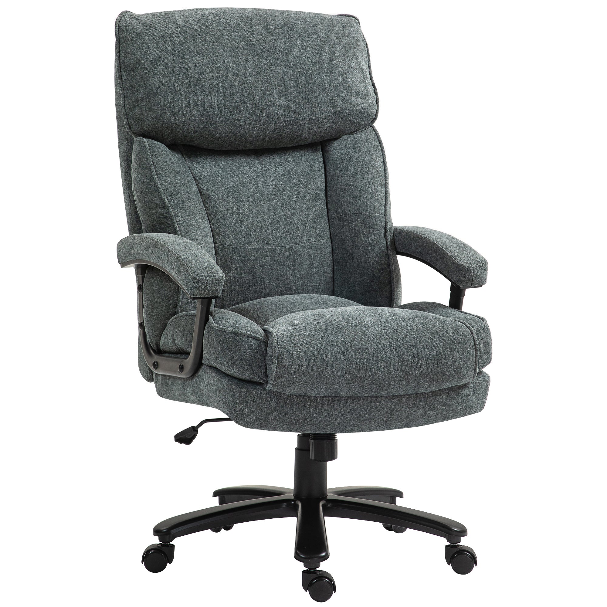 Big & Tall Office Chair 440lb Grey-DECOROLALA