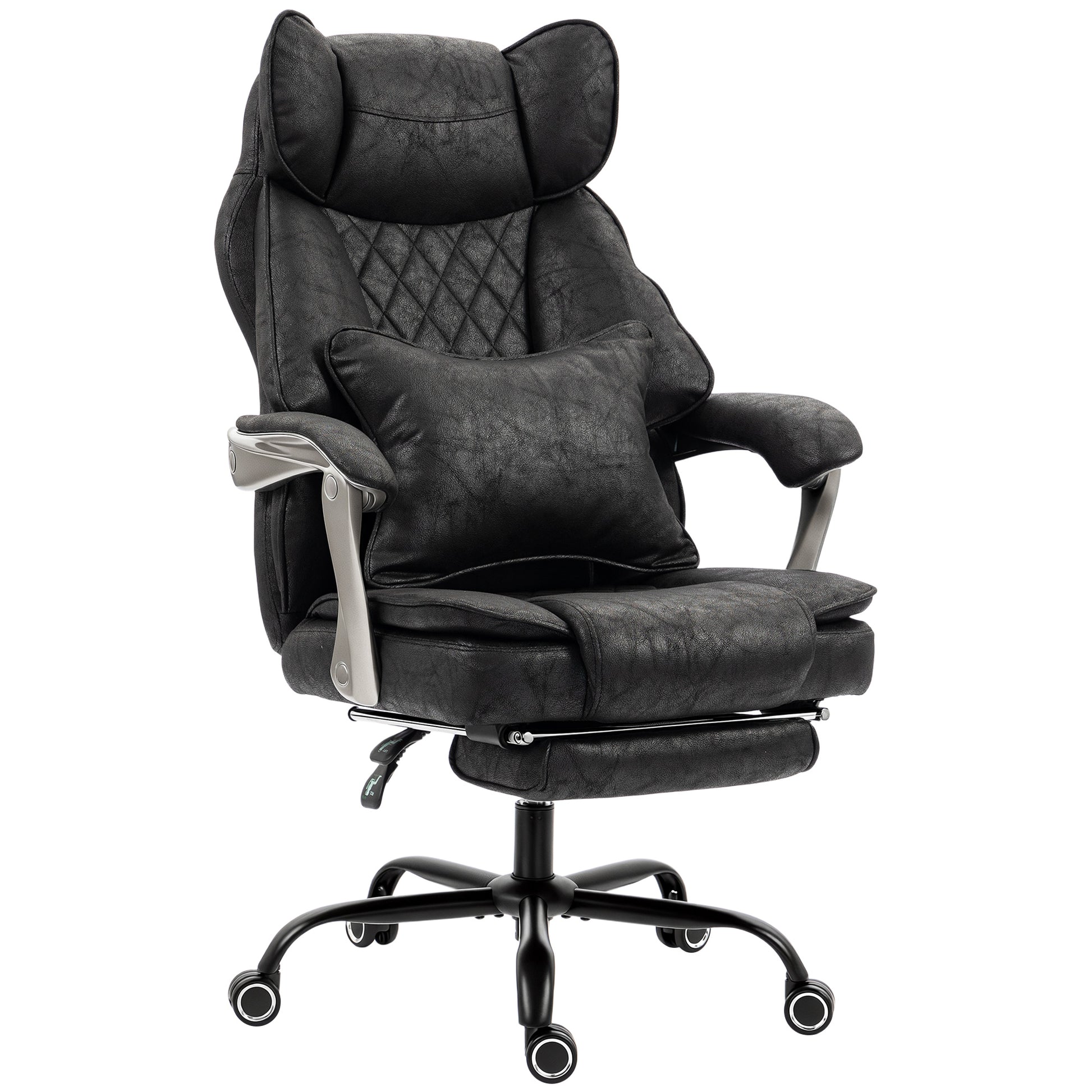 Big and Tall Executive Office Chair 400 lbs - Black-Office Products > Office Furniture > Office Chairs > Executive & Manager Chairs-DECOROLALA