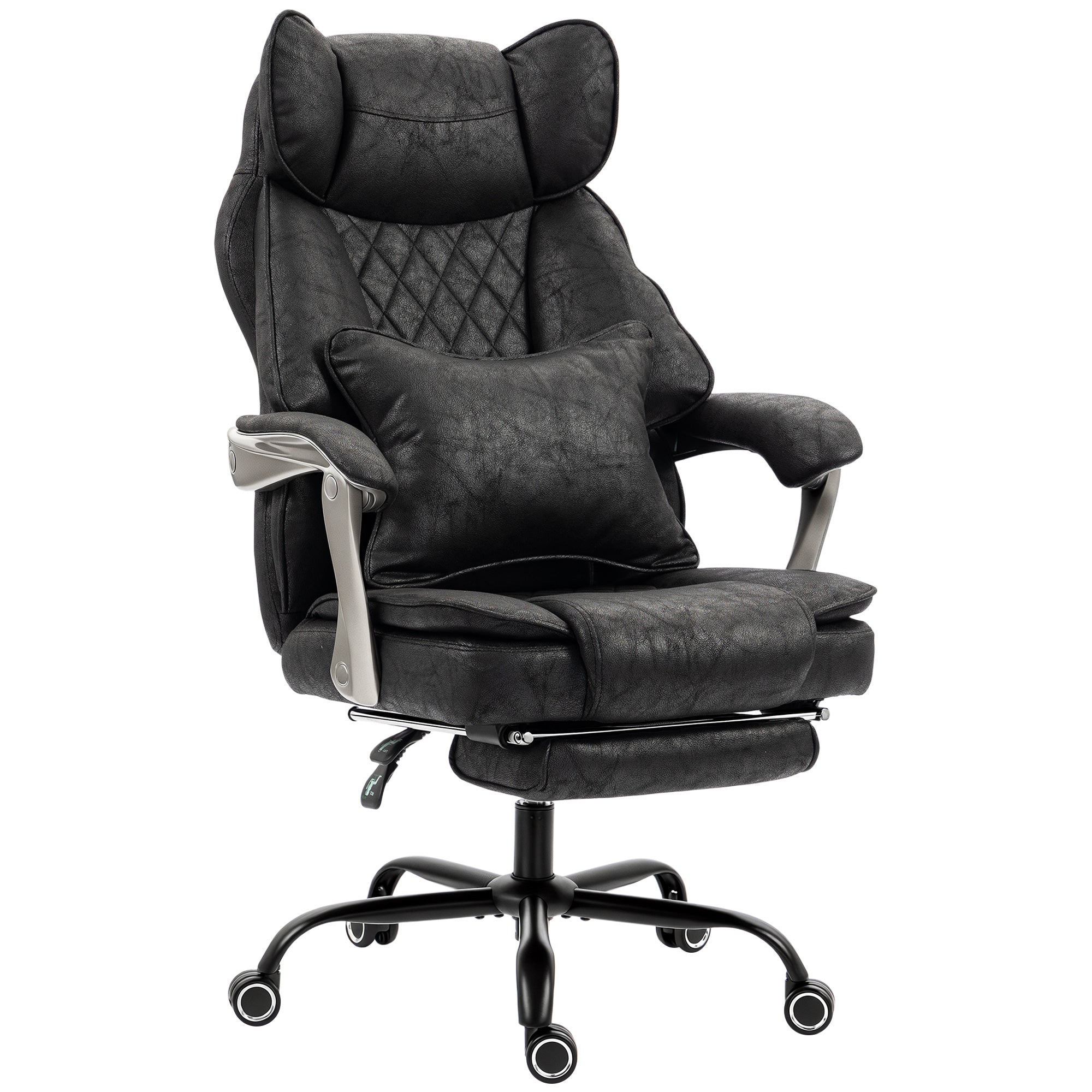 Big and Tall Executive Office Chair 400 lbs - Black-Office Products > Office Furniture > Office Chairs > Executive & Manager Chairs-DECOROLALA