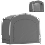 Bike Storage Shed Tent - Waterproof 3-4 Bicycle Cover Dark Grey-Patio & Garden > Lawn & Garden > Sheds-DECOROLALA