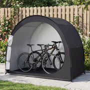 Bike Storage Tent Portable Bicycle Shed with Waterproof PU Coated Oxford Fabric-Black-Carports-DECOROLALA