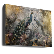 Bird Birds Animal Vintage Art Illustration Wall Art-canvas-DECOROLALA