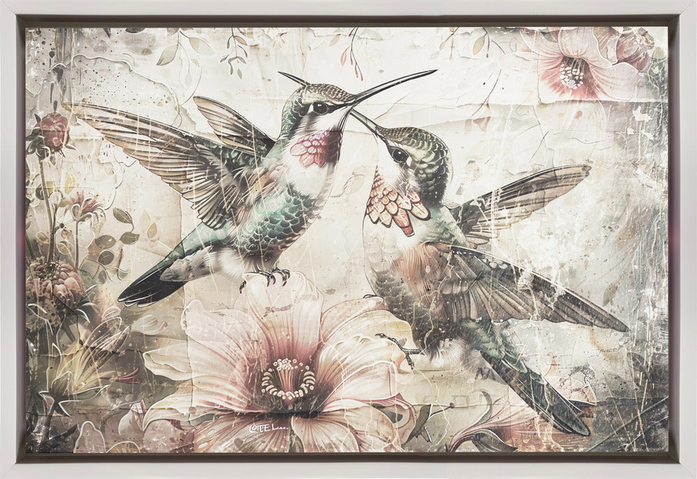 Bird Birds Animal Vintage Art Illustration Wallart 10-canvas-DECOROLALA