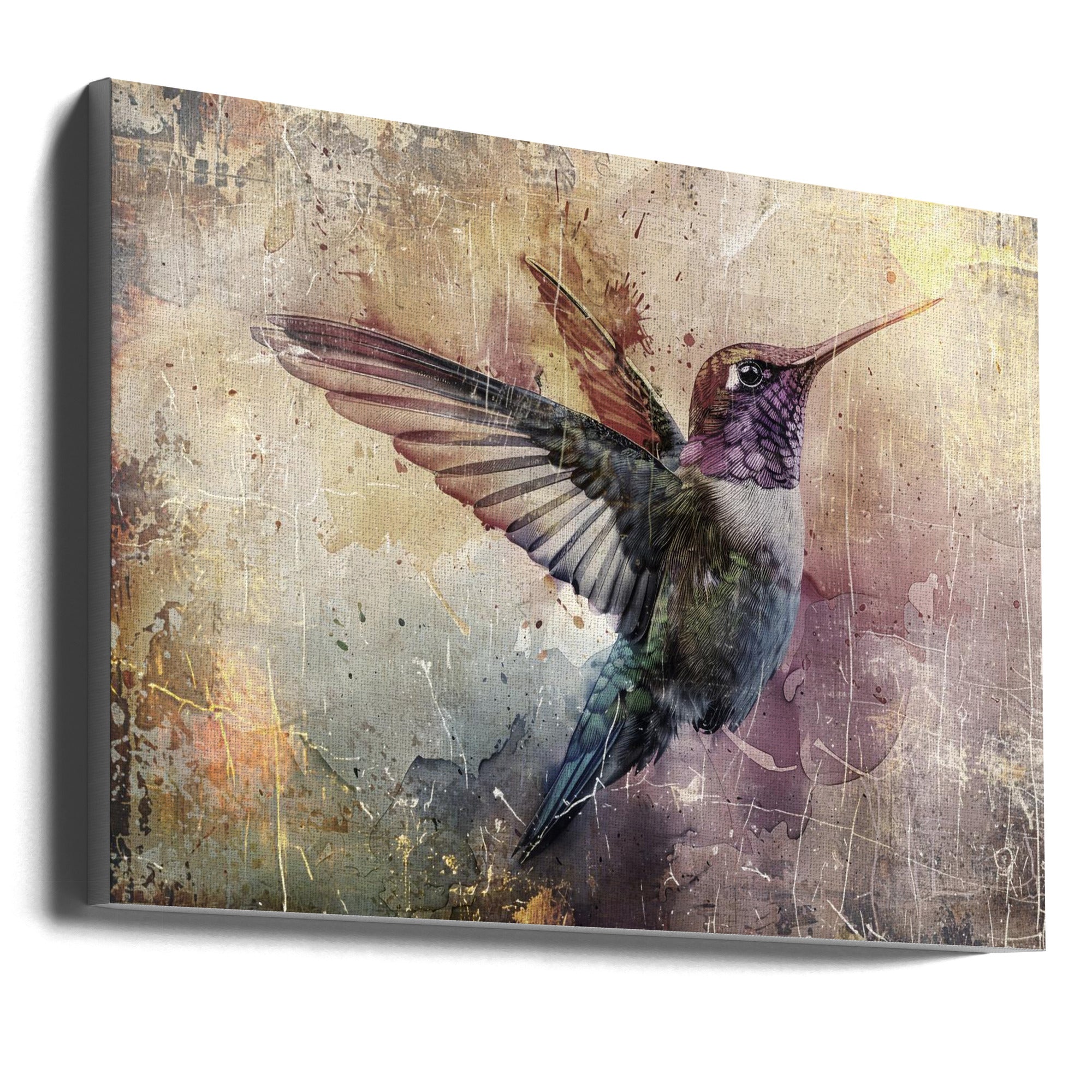 Bird Birds Animal Vintage Art Illustration Wallart 11-canvas-DECOROLALA