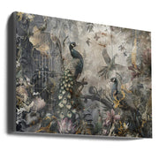 Bird Birds Animal Vintage Art Illustration by Rafal Kulik-canvas-DECOROLALA