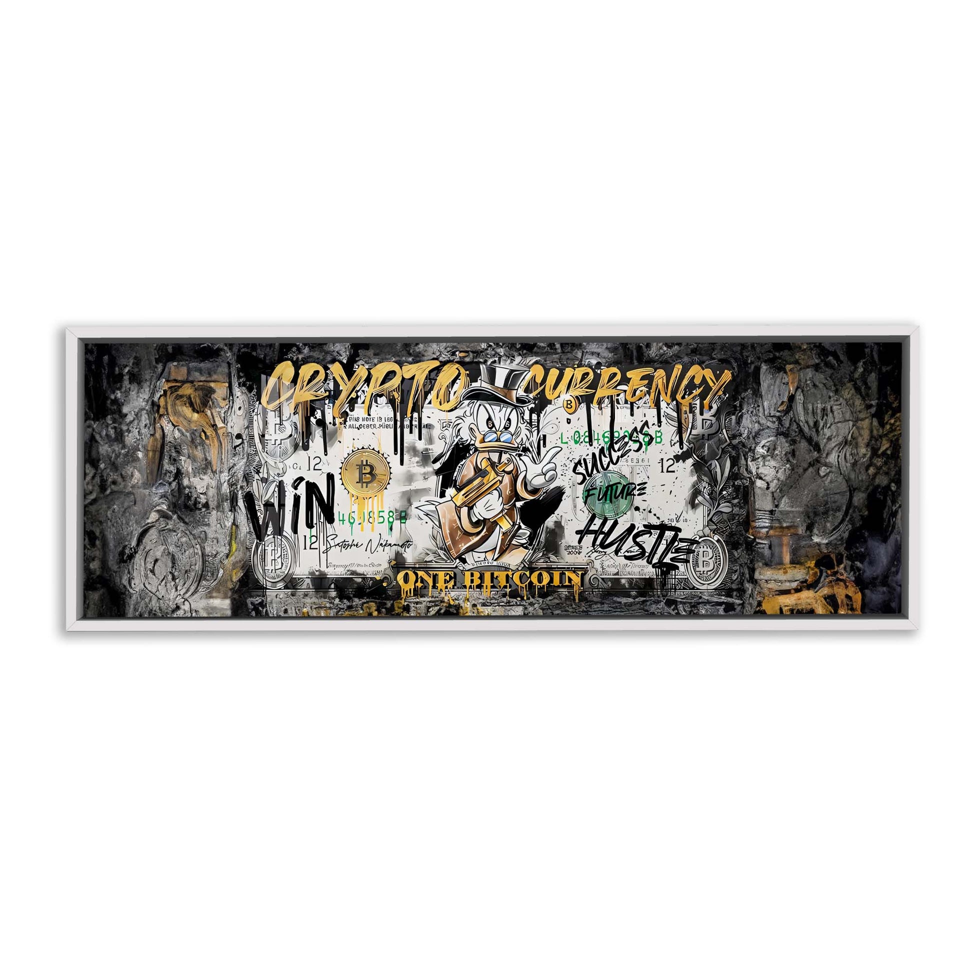 Bitcoin Pop Art Canvas 72x24 - Ready to Hang-Wall Art-DECOROLALA