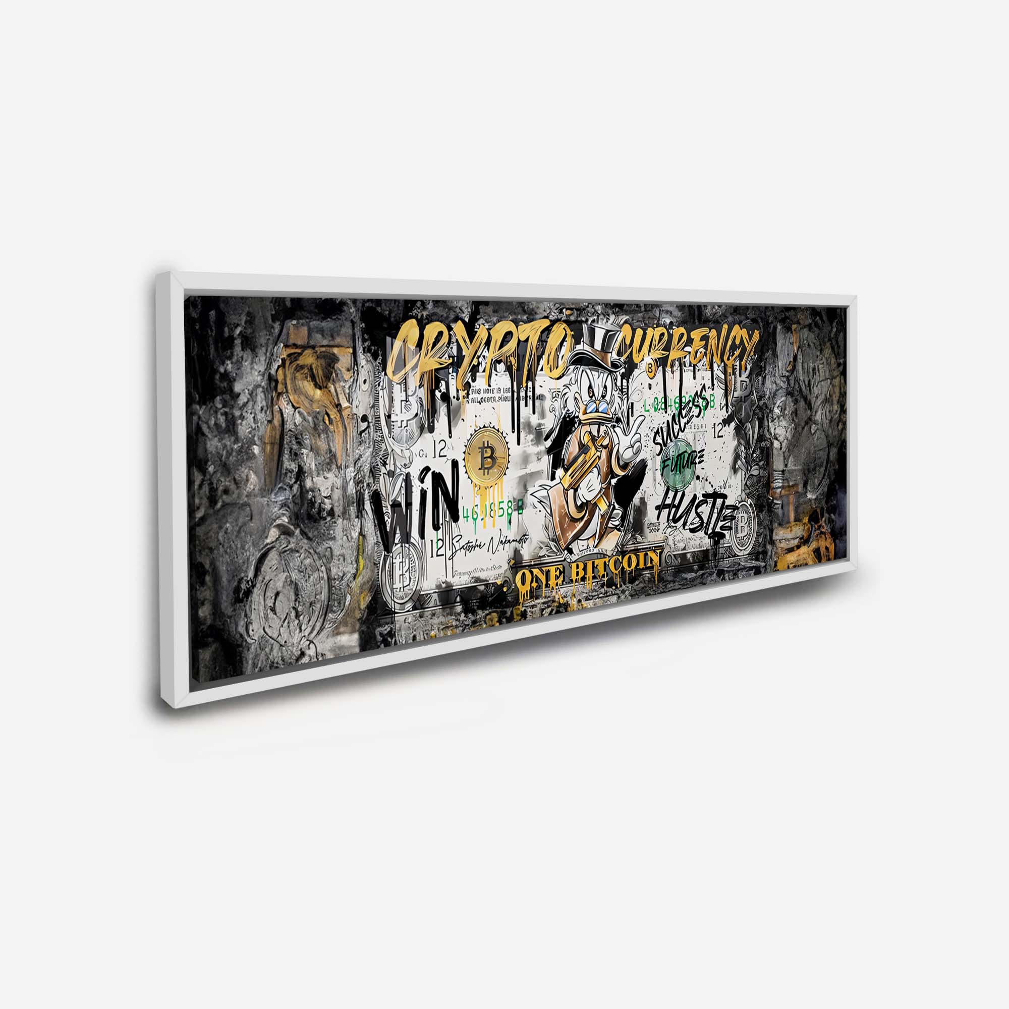 Bitcoin Pop Art Canvas 72x24 - Ready to Hang-Wall Art-DECOROLALA