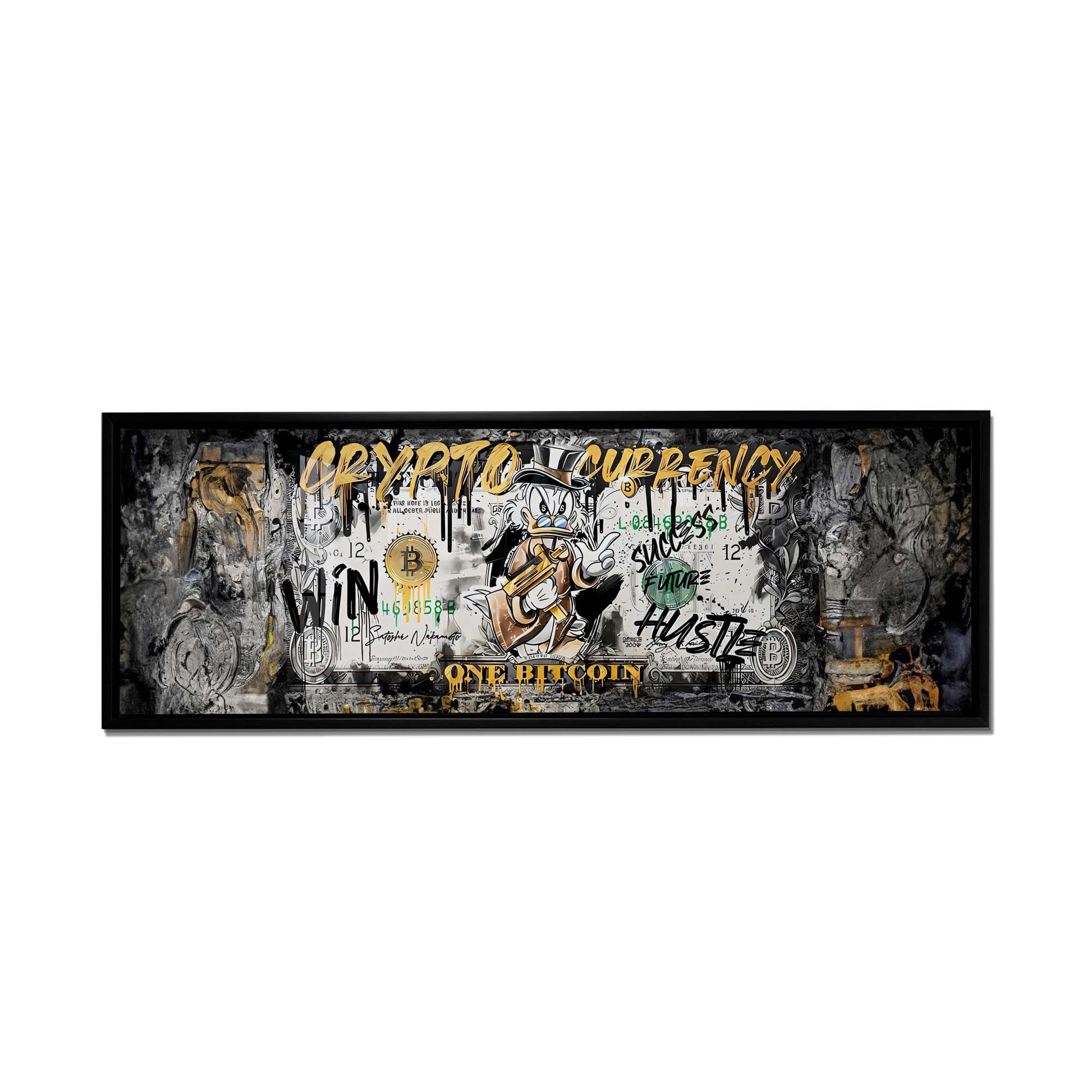 Bitcoin Pop Art Canvas 72x24 - Ready to Hang-Wall Art-DECOROLALA