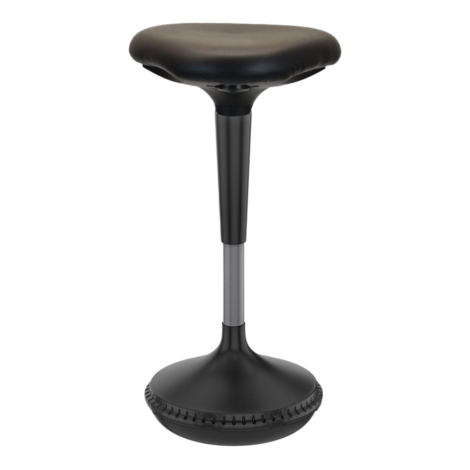 Black Adjustable Height Swivel Office Chair-Office Chairs-DECOROLALA