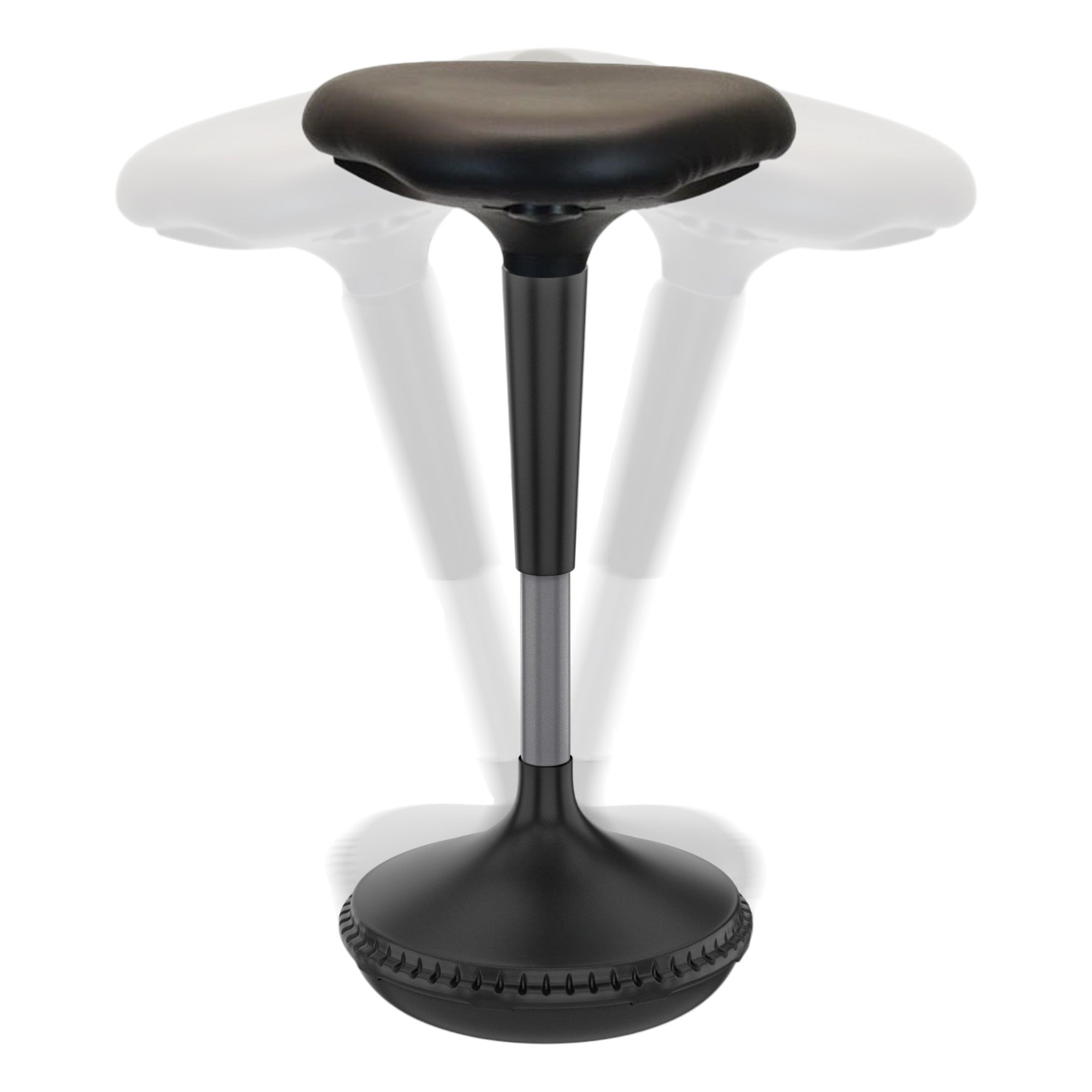 Black Adjustable Height Swivel Office Chair-Office Chairs-DECOROLALA