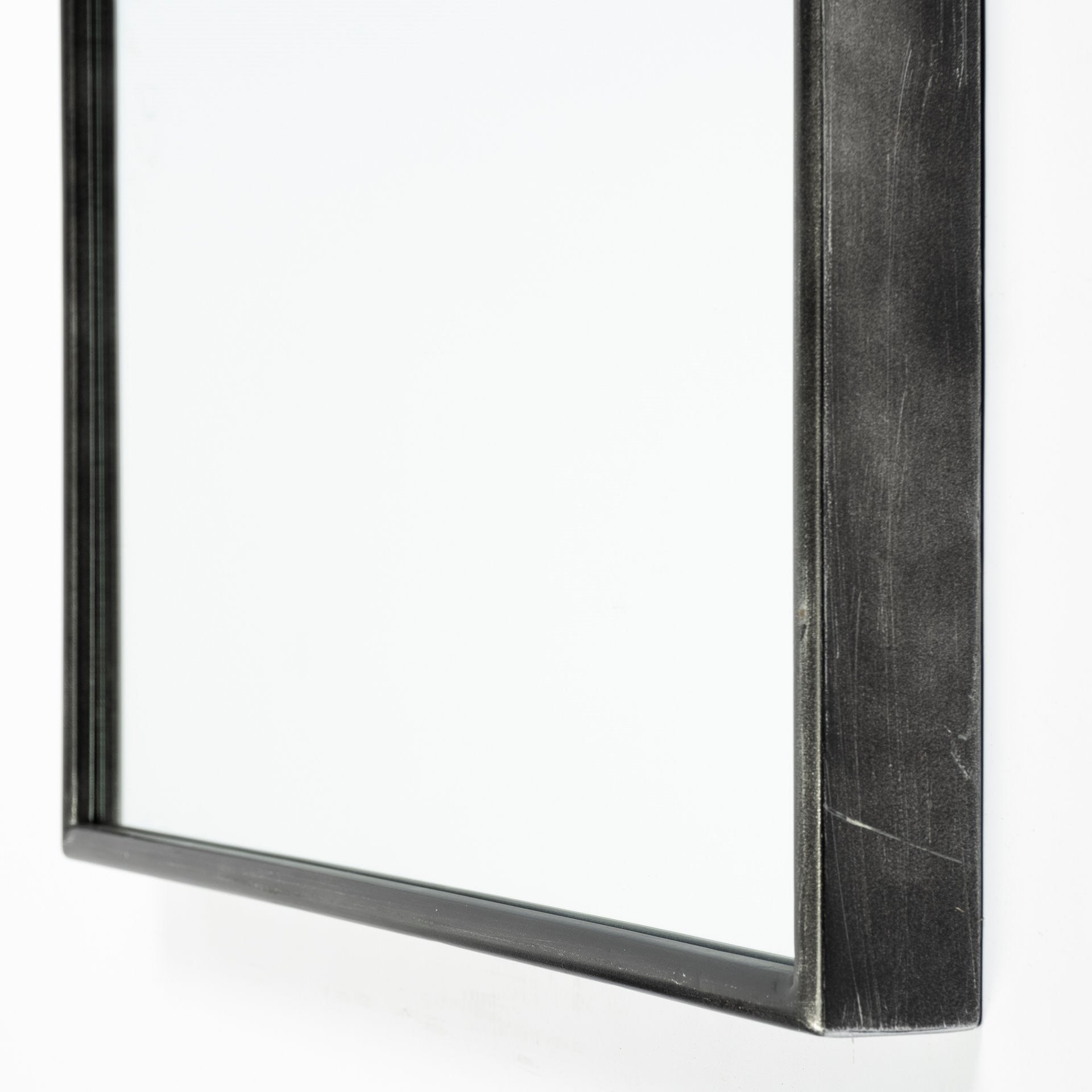 Black Arch Full Length Hanging Metal Mirror-Mirrors-DECOROLALA