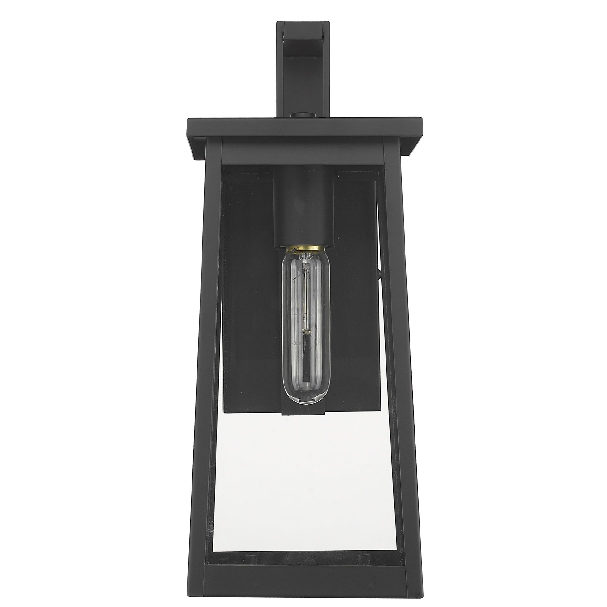 Black Contempo Elongated Outdoor Wall Light-Outdoor Lighting-DECOROLALA