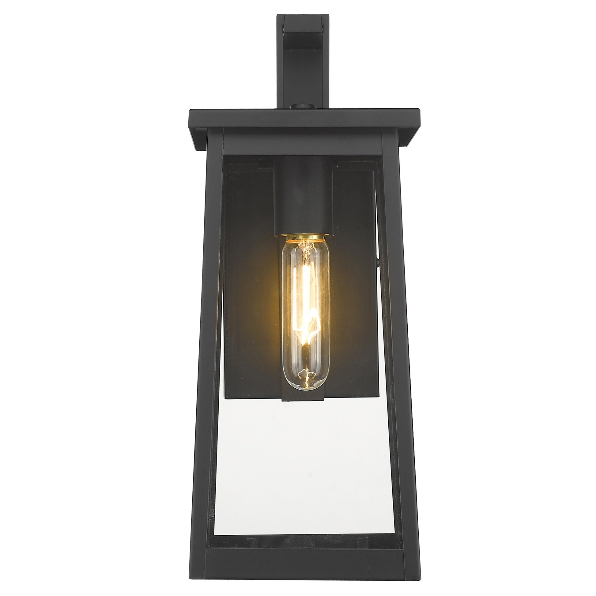 Black Contempo Elongated Outdoor Wall Light-Outdoor Lighting-DECOROLALA
