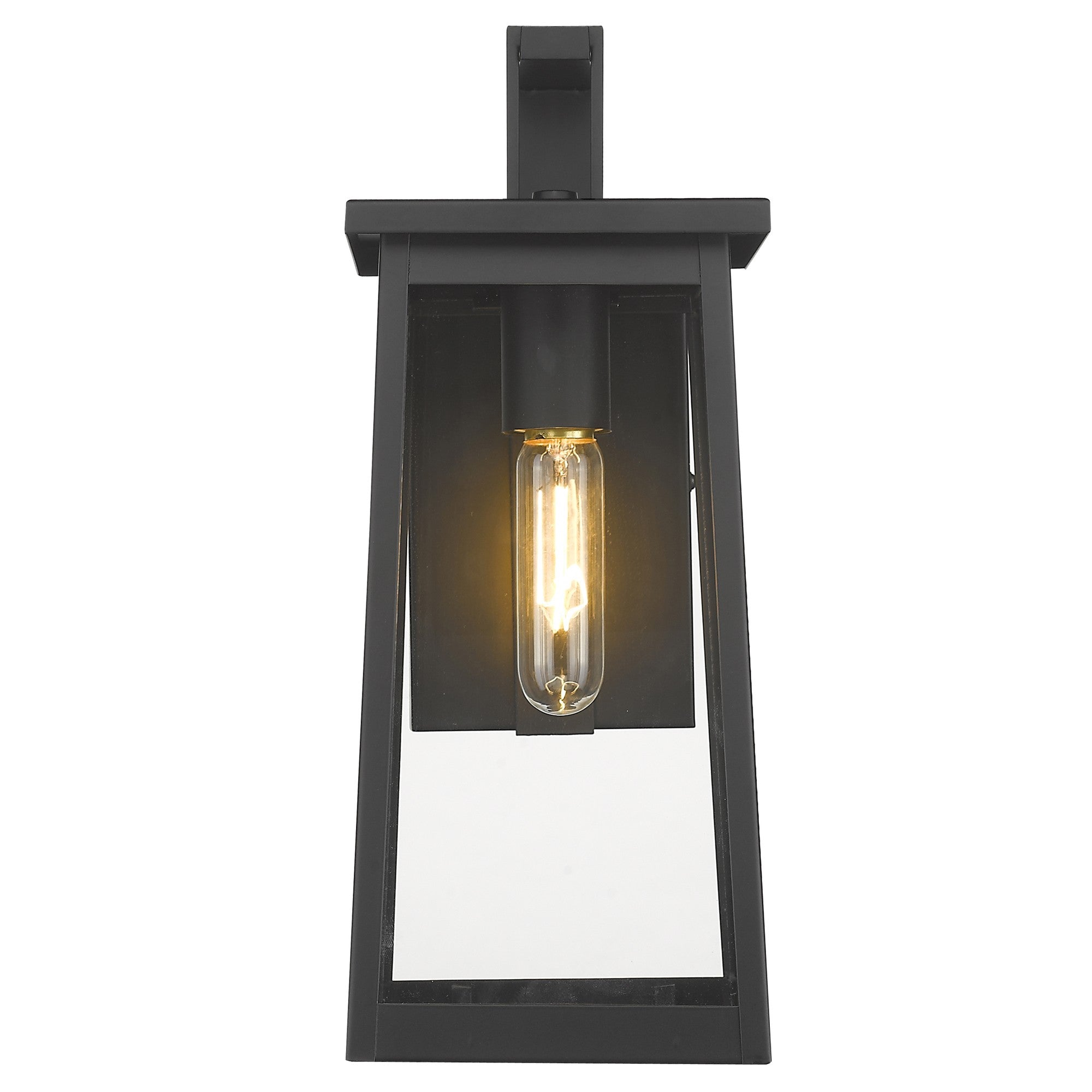 Black Contempo Elongated Outdoor Wall Light-Outdoor Lighting-DECOROLALA