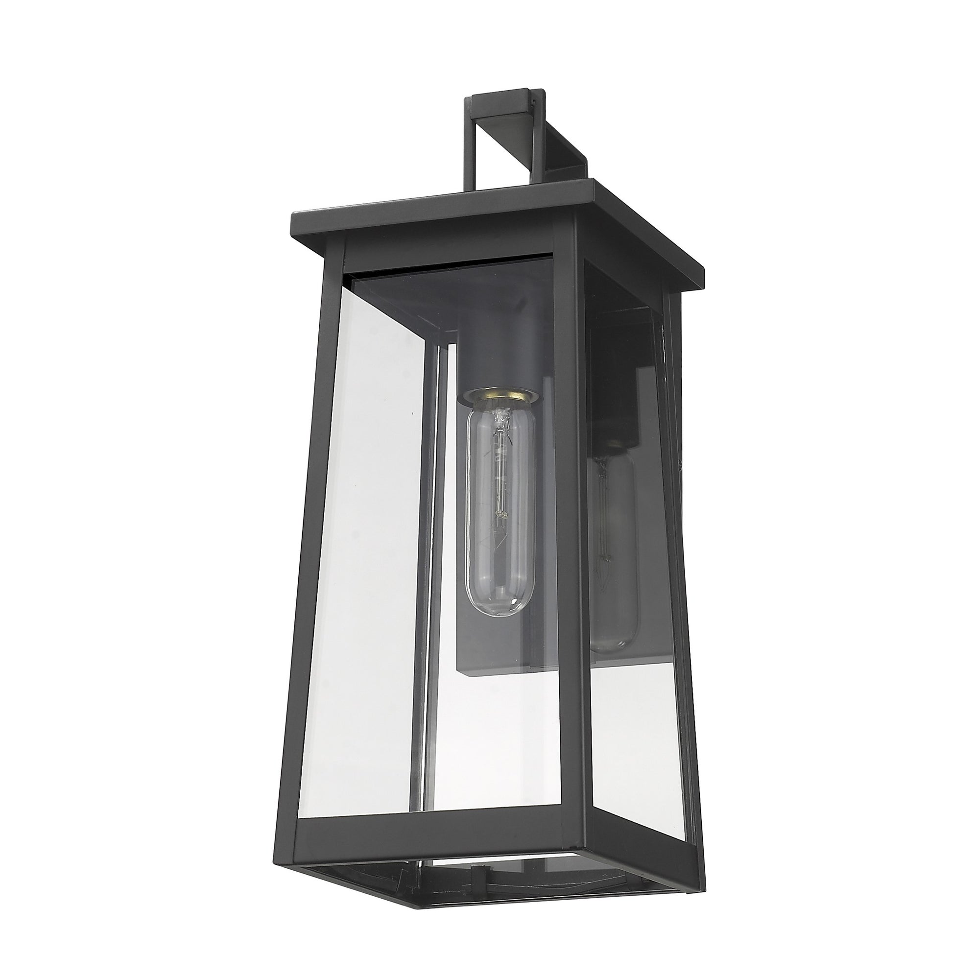 Black Contempo Elongated Outdoor Wall Light-Outdoor Lighting-DECOROLALA