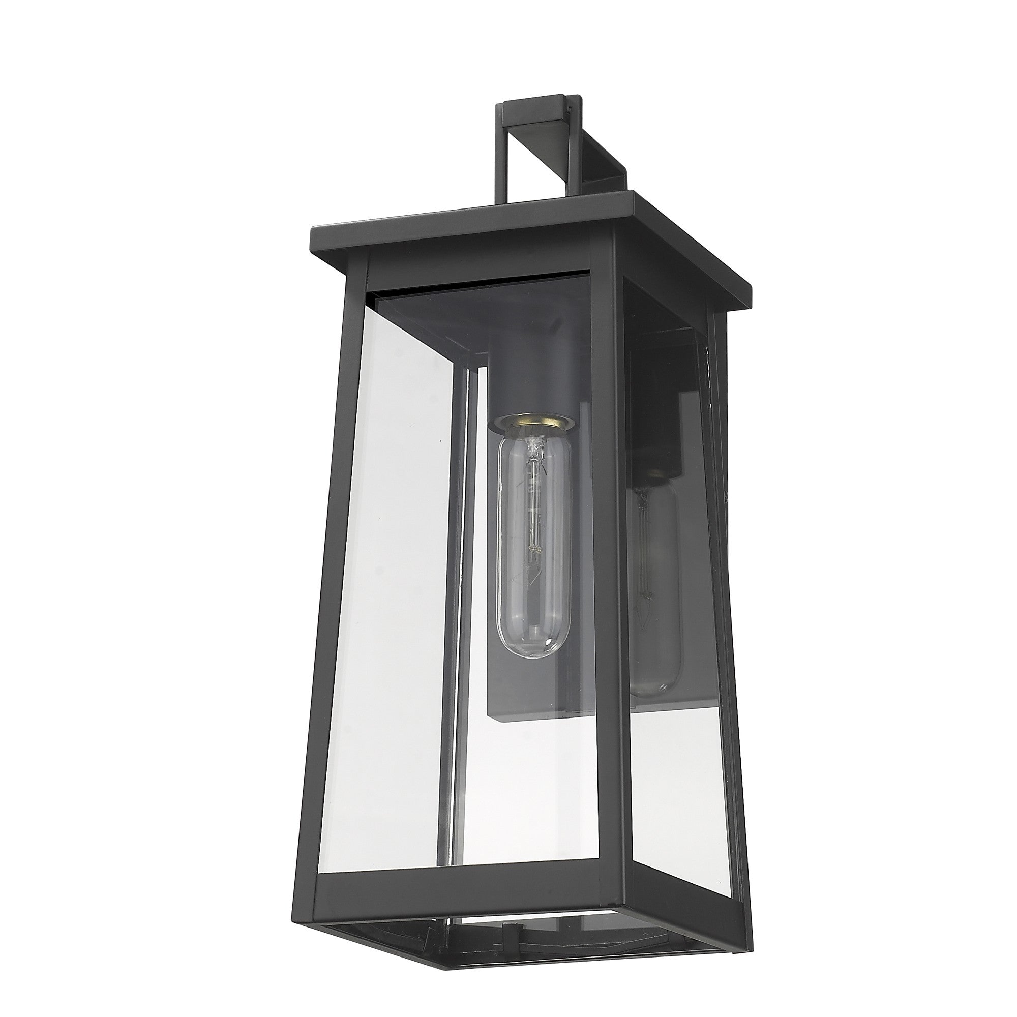 Black Contempo Elongated Outdoor Wall Light-Outdoor Lighting-DECOROLALA