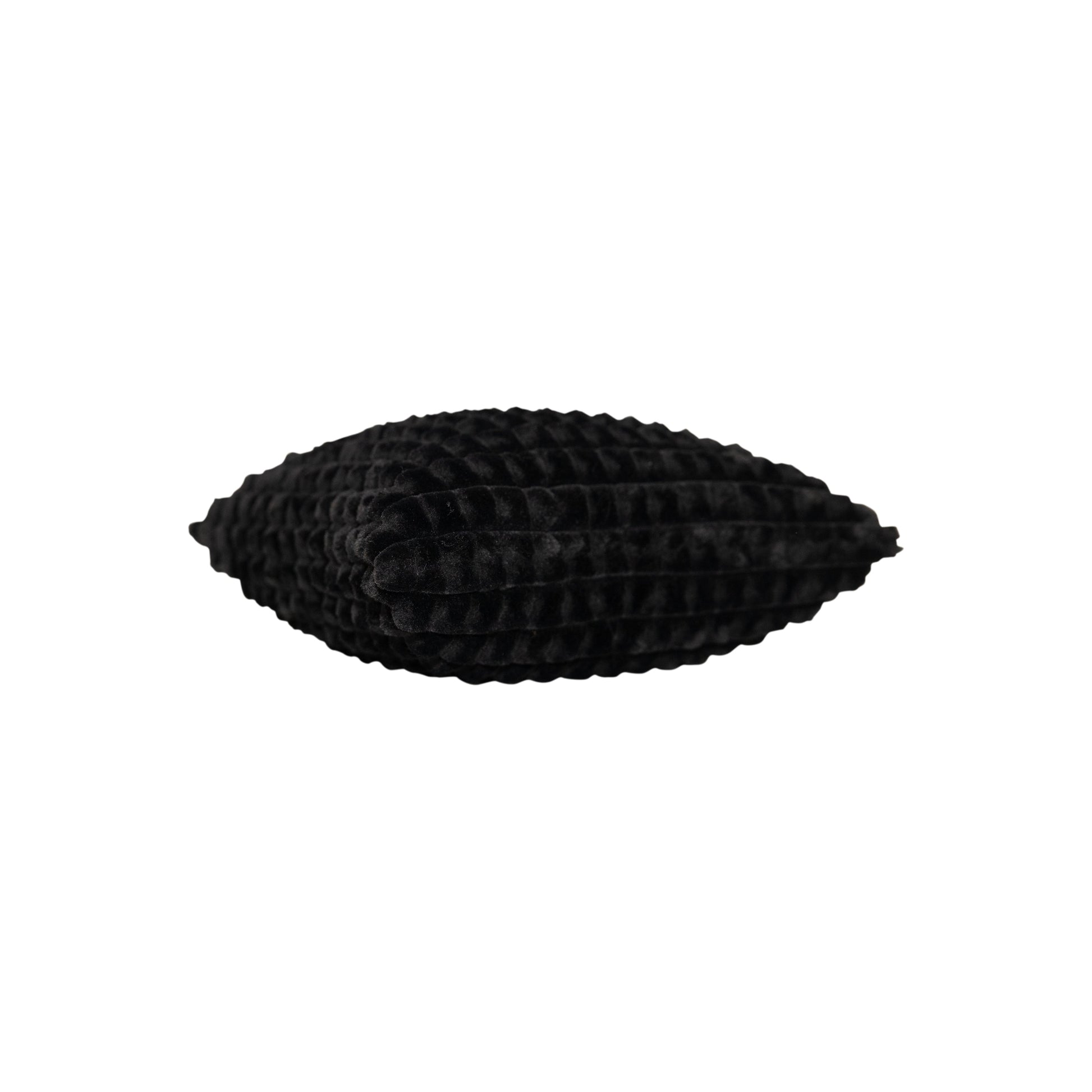 Black Faux Fur Textured Pillow 20"x 20"-Decorative Cushions-DECOROLALA