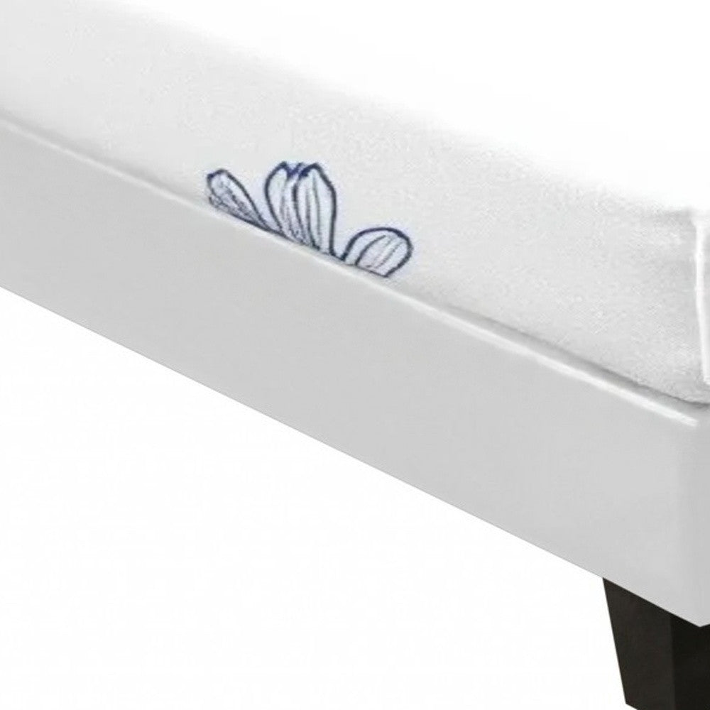 Black Faux Leather Queen Bed Frame-Standard Beds-DECOROLALA