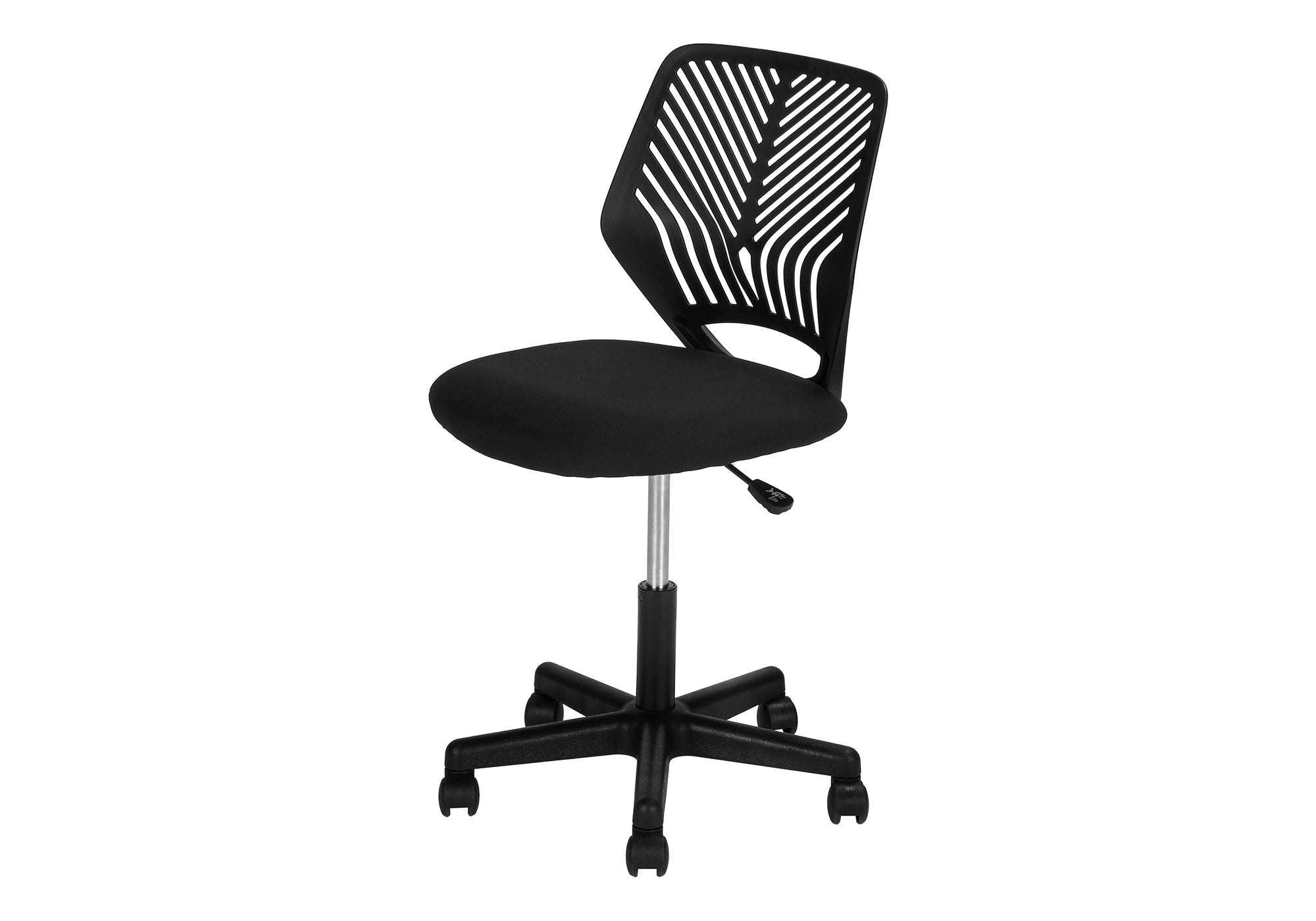 Black Kids Office Chair with Swivel Base and Casters-Office Chair-DECOROLALA