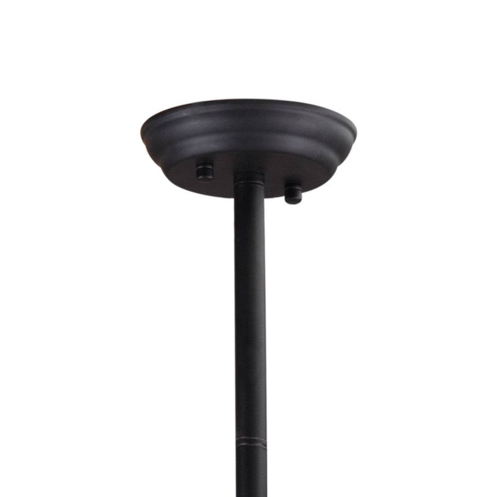 Black Kitchen Island Six Light Metal Ceiling Light-Chandeliers-DECOROLALA