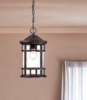 Black Lantern Seeded Metal Dimmable Chandelier With Clear Shades-Chandeliers-DECOROLALA