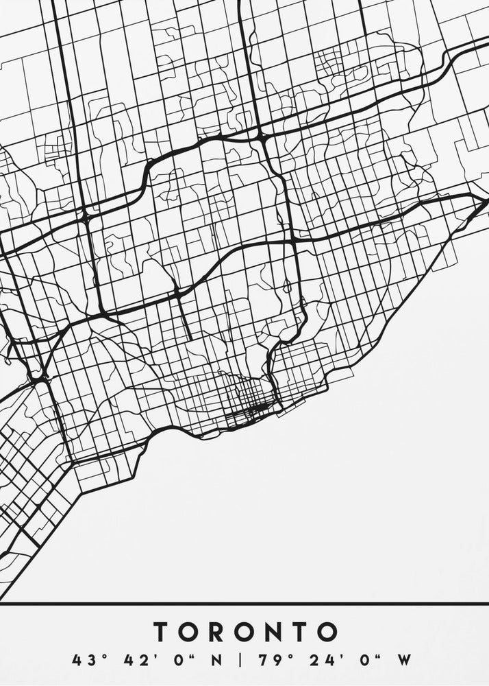 Black Maps 89 Canvas Print-Canvas Print-DECOROLALA