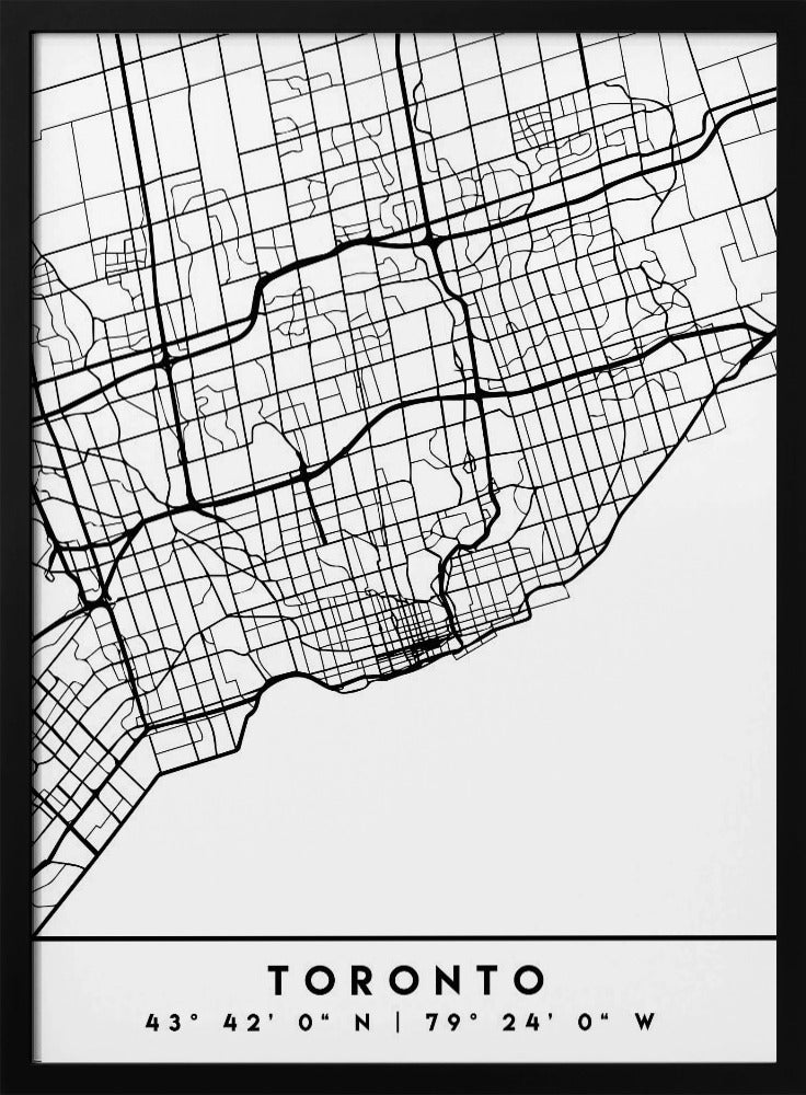 Black Maps 89 Canvas Print-Canvas Print-DECOROLALA