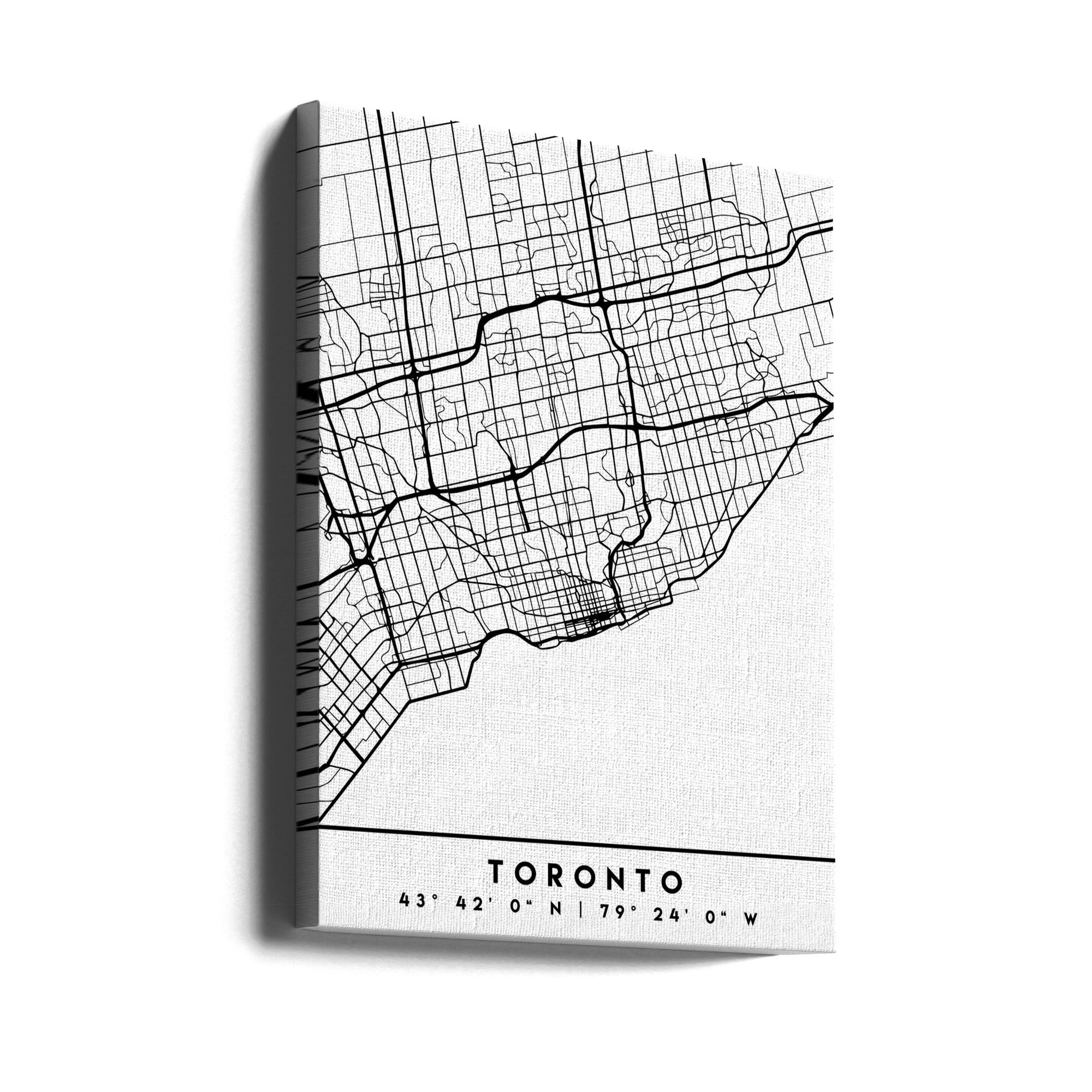 Black Maps 89 Canvas Print-Canvas Print-DECOROLALA