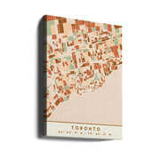 Black Maps Earth Tones 89 Canvas Print-Canvas Print-DECOROLALA