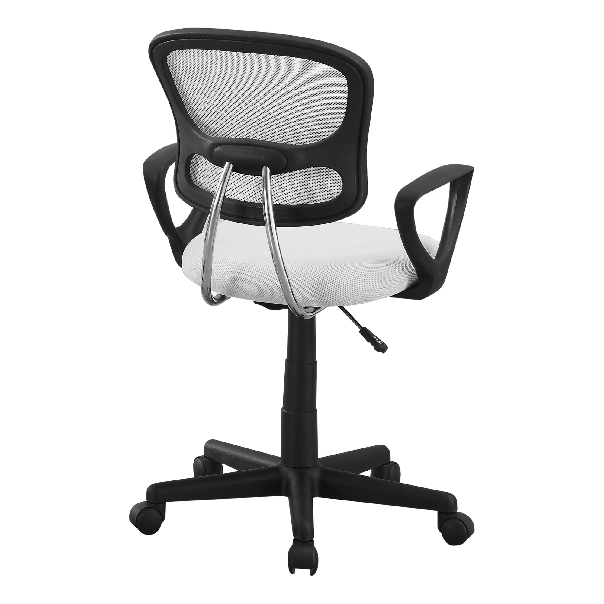 Black Mesh Juvenile Office Chair with Armrests-Computer Desk-DECOROLALA