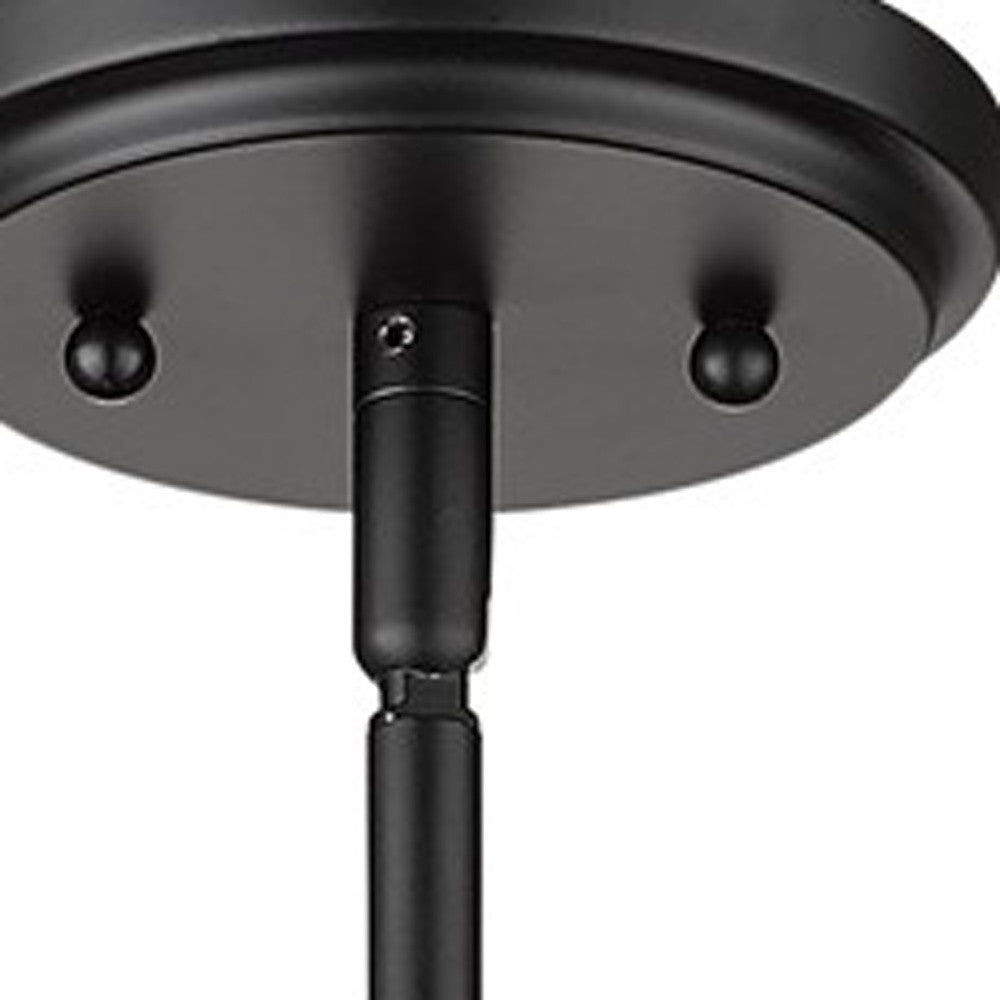 Black Metal and Glass Mini Pendant Hanging Light-Pendants-Hanging Lights-DECOROLALA