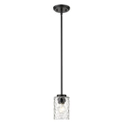 Black Metal and Glass Mini Pendant Hanging Light-Pendants-Hanging Lights-DECOROLALA