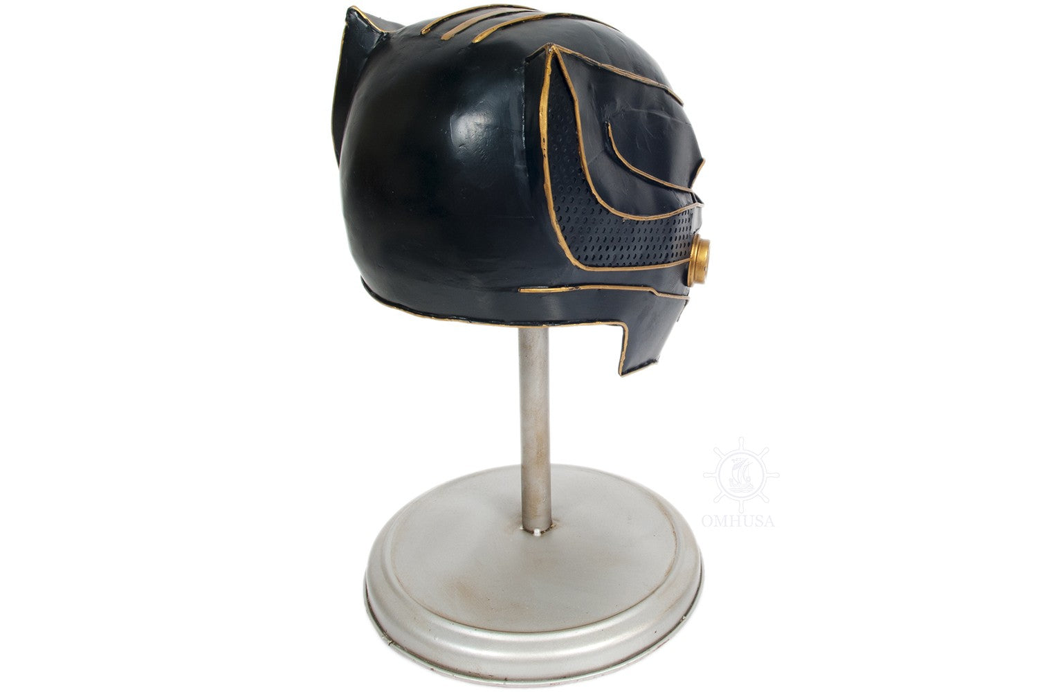 Black Panther Helmet Sculpture-Sculptures-DECOROLALA