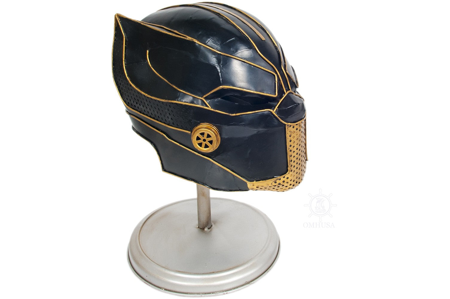 Black Panther Helmet Sculpture-Sculptures-DECOROLALA