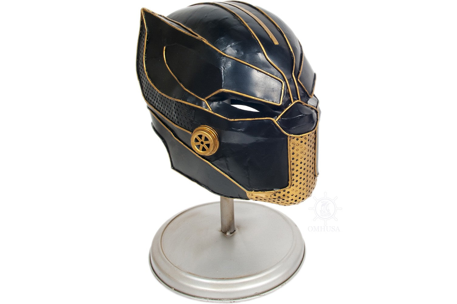 Black Panther Helmet Sculpture-Sculptures-DECOROLALA