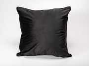 Black Plush Velvet Decorative Pillow-Decorative Cushions-DECOROLALA