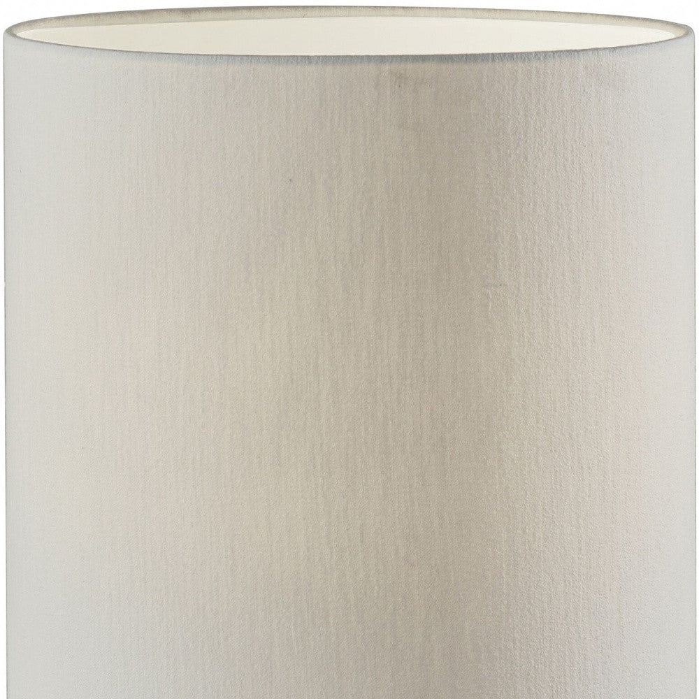 Black Wood Circular Block Table Lamp-Table Lamps-DECOROLALA