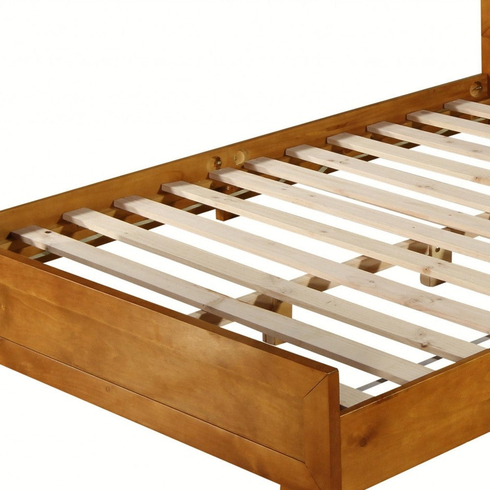 Black Wood Twin Platform Bed-Standard Beds-DECOROLALA