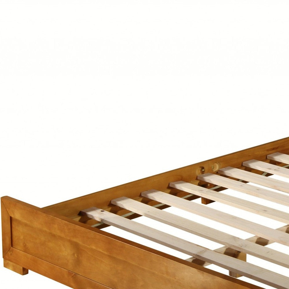 Black Wood Twin Platform Bed-Standard Beds-DECOROLALA