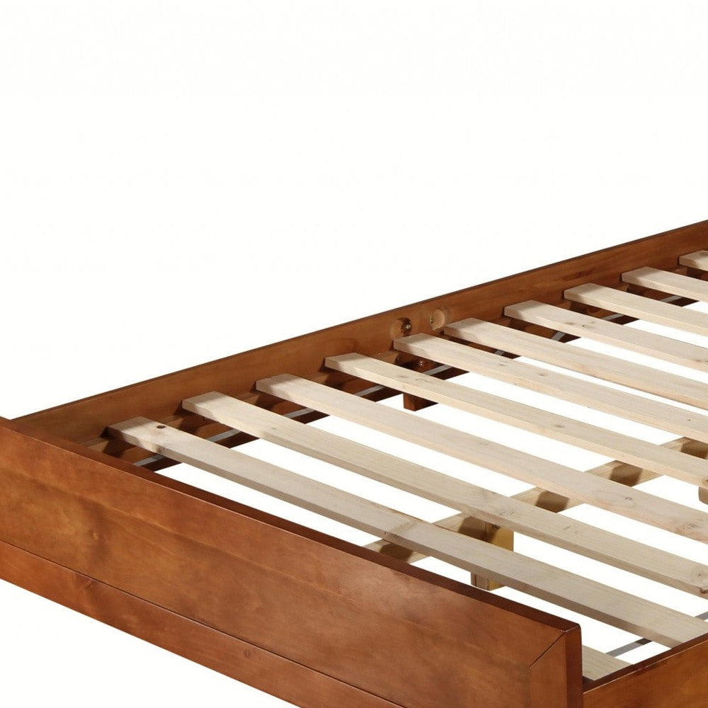 Black Wood Twin Platform Bed-Standard Beds-DECOROLALA