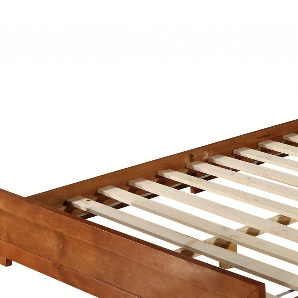 Black Wood Twin Platform Bed-Standard Beds-DECOROLALA